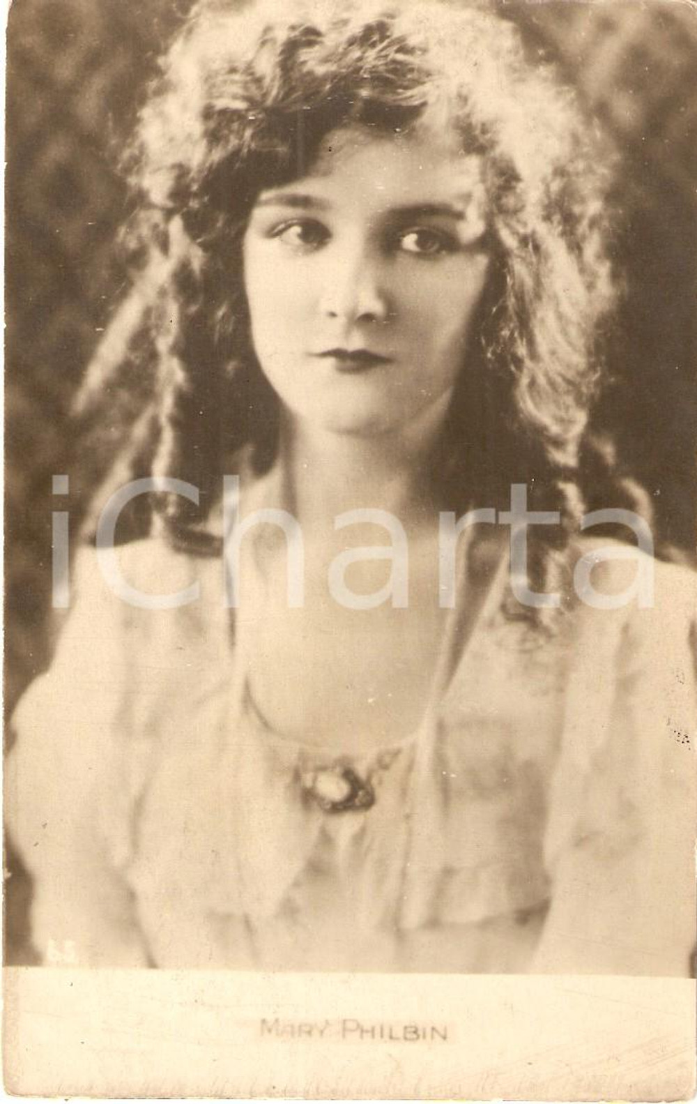 Cartolina originale da collezione 1924 CINEMA Actress Maty PHILBIN Portrait *Cartolina FP NV 1