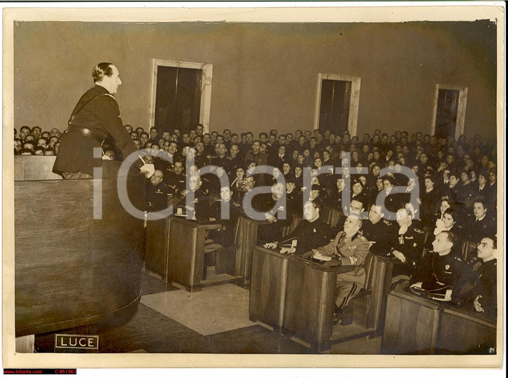 Fotografia d epoca originale 1939 ROMA Achille STARACE incontra i gerarchi siciliani del PNF Fotografia 1