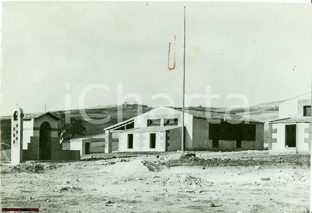 Fotografia d'epoca originale 1940 circa PALERMO Bonifica latifondo siciliano GABELLO 1