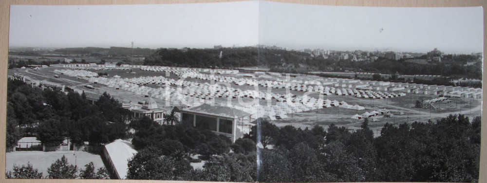 Fotografia d epoca originale 1938 ROMA Vista panoramica del decimo Campo DUX FOTOGRAFIA DOPPIA 1