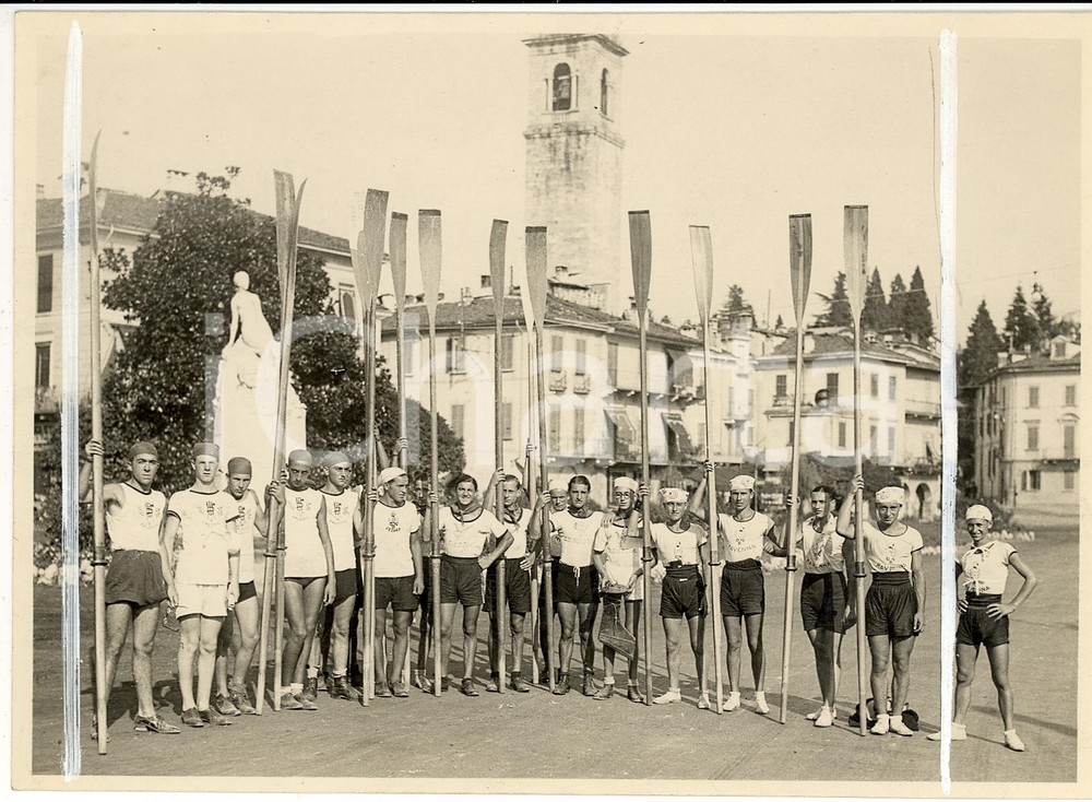 Fotografia d'epoca originale 1940 ROMA Foto di gruppo squadre CANOTTIERI 1