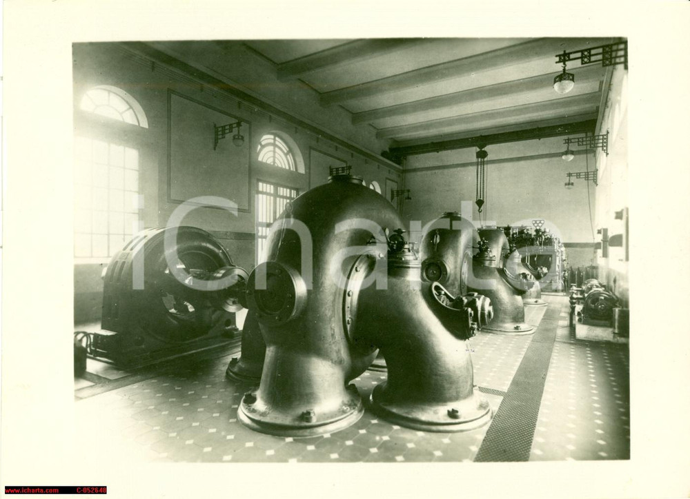 Fotografia d'epoca originale 1934 FERRARA Macchine impianto idrovoro S. ANTONINO 1