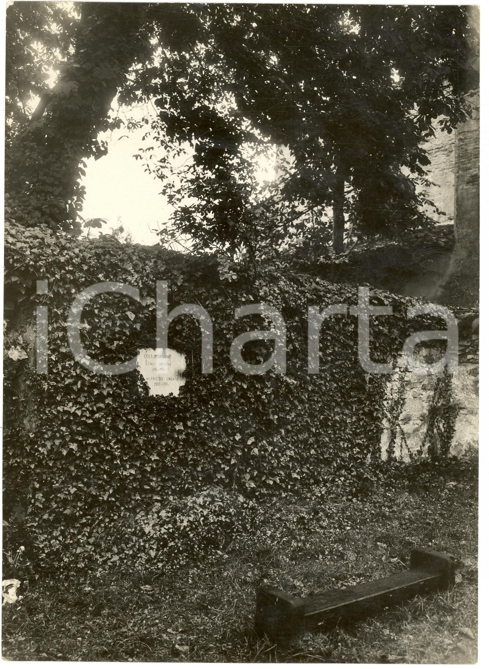 Fotografia d epoca originale 1930 CASOLA VALSENIO RA Prima tomba di Alfredo ORIANI 1