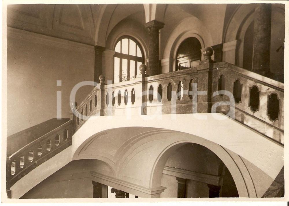 Fotografia d epoca originale 1934 PALERMO Loggia Aula Magna Ing. LORENZO CACCIOPPOLI Fotografia 1