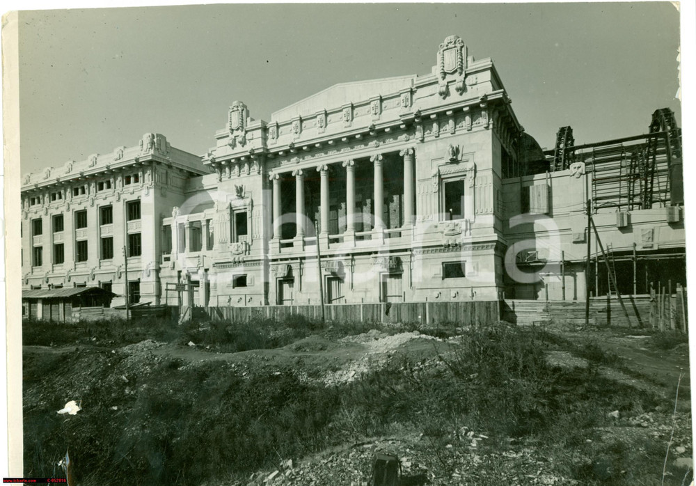 Fotografia d'epoca originale 1930 circa MILANO Costruzione nuova STAZIONE CENTRALE 1