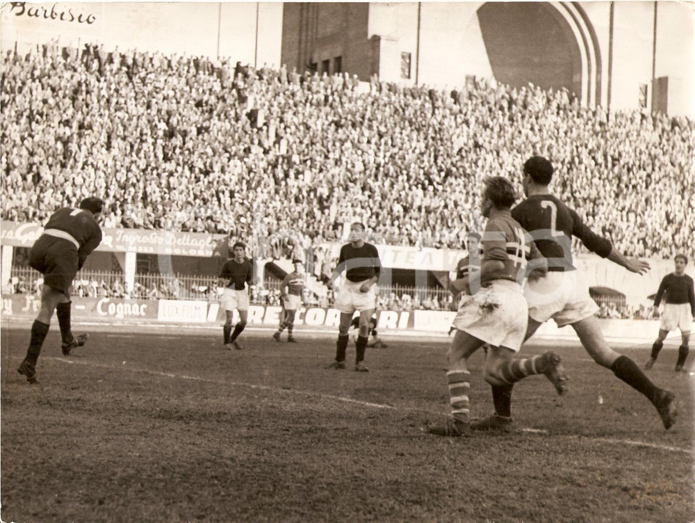 Fotografia d epoca originale 1954 BOLOGNA Calcio SAMPDORIABOLOGNA Anselmo GIORCELLI 1