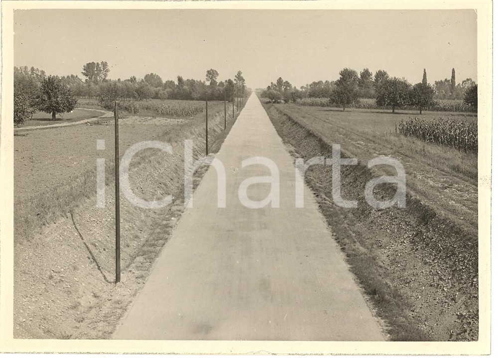 Fotografia d'epoca originale 1930 ca TORINO Primo tratto autostrada TORINO-MILANO 1