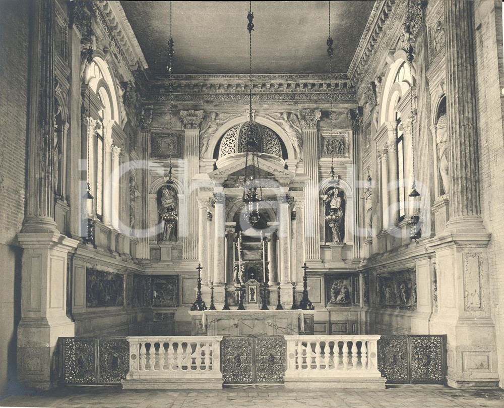 Fotografia d'epoca originale 1928 VENEZIA La Cappella del ROSARIO restaurata Foto 1