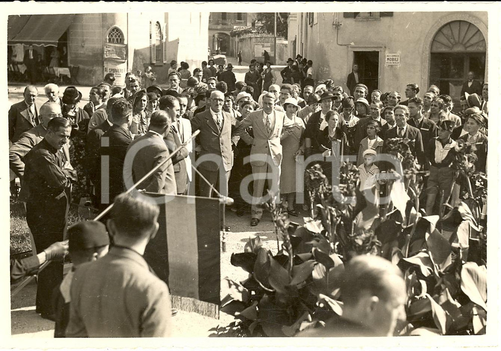 Fotografia d'epoca originale 1934 CANZO (CO) Il gruppo del Dopolavoro LIPS-VAGO Foto 1