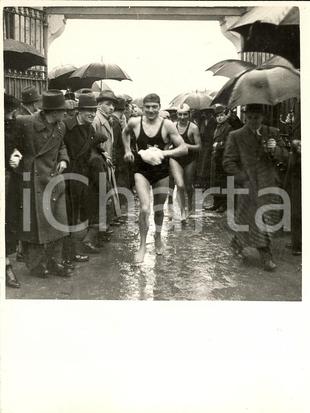 Fotografia d'epoca originale 1936 MILANO Concorrenti  Cimento Invernale a RESTOCCO 1
