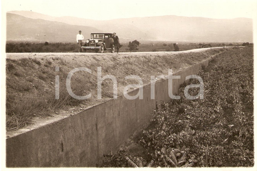 Fotografia d'epoca originale 1935 circa SANT'EUFEMIA LAMEZIA (CZ) Strada da NICASTRO 1