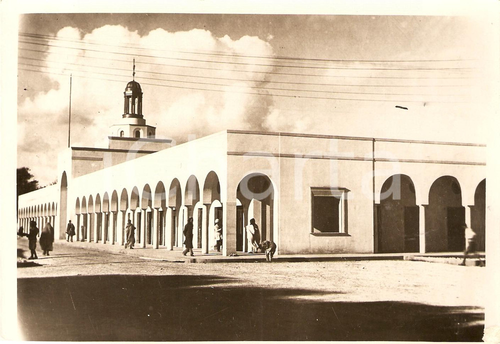 Fotografia d'epoca originale 1937 TRIPOLI (LIBIA) Mercato musulmano del quartiere arabo *Fotografia ANIMATA 1