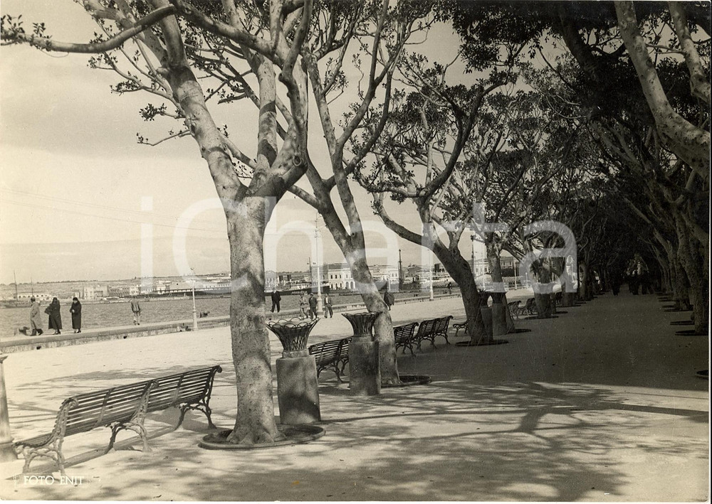 Fotografia d epoca originale 1935 SIRACUSA Il foro VITTORIO EMANUELE Foto ANIMATA 1