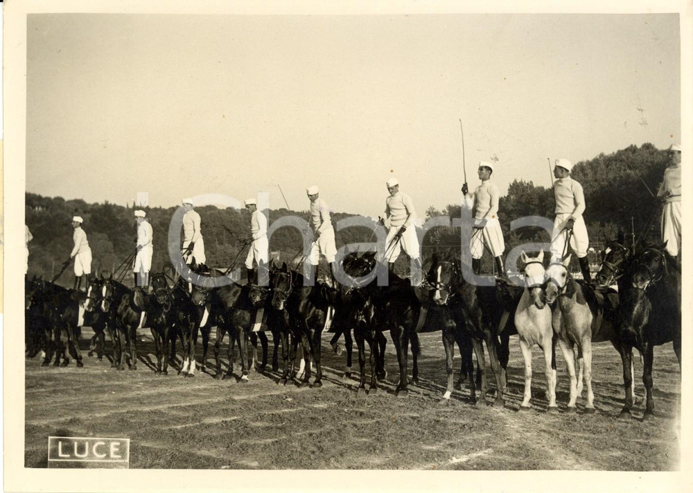 Fotografia d'epoca originale 1939 ROMA Villa GLORI Prove saggio ginnico anniversario Polizia metropolitana 1