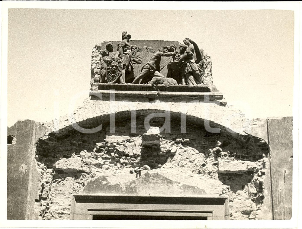 Fotografia d'epoca originale 1937 MILANO Demolizione chiesa SAN GIOVANNI IN LATERANO *Fotografia 1