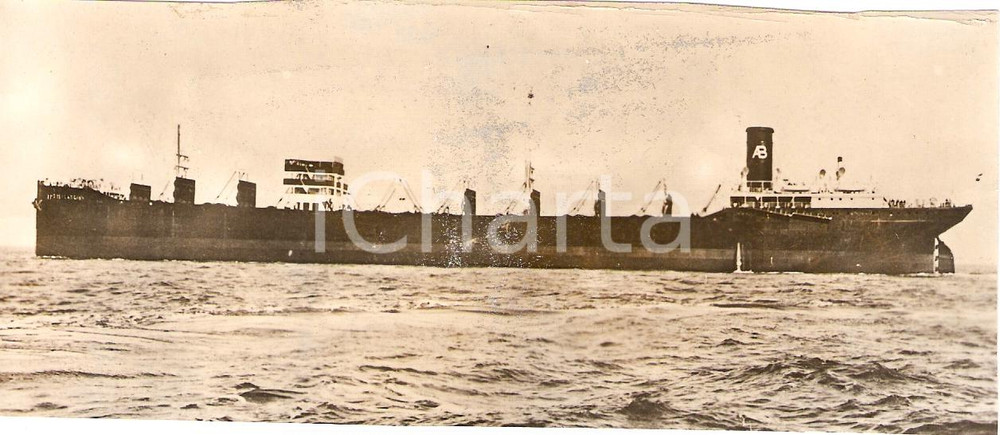 Fotografia d'epoca originale 1942 WW2 Marina mercantile americana AMERIKALAND 1