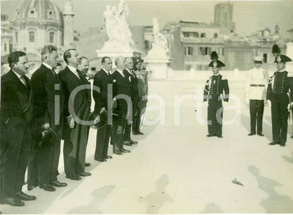 Fotografia d'epoca originale 1931 RAPPRESENTANTI DELLE NAZIONI al Milite Ignoto 1