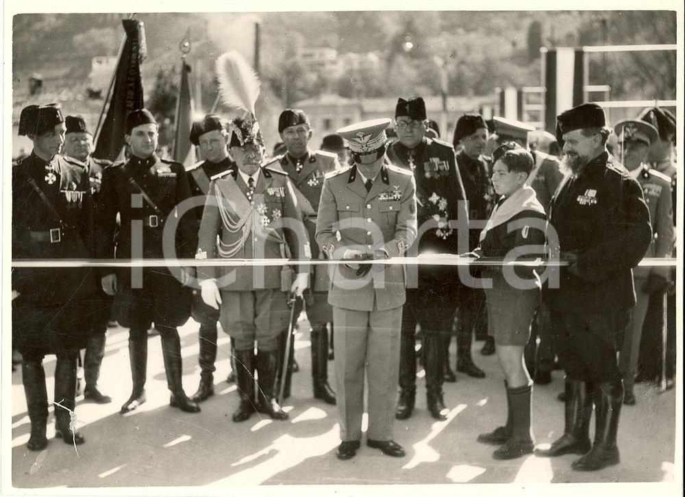 Fotografia d'epoca originale 1937 MILANO Inaugurazione della Mostra d'Arte Coloniale 1