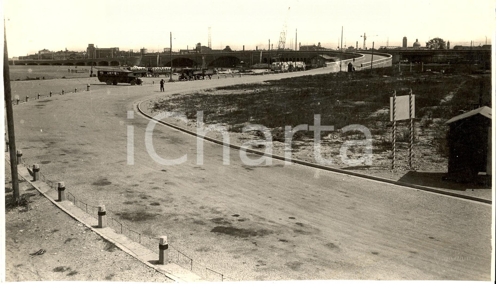 Fotografia d epoca originale 1934 VENEZIA La costruzione della strada alla MARITTIMA Fotografia 1