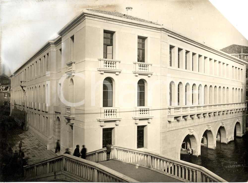 Fotografia d'epoca originale 1936 VENEZIA La nuova caserma dei Pompieri VERA FOTO 1