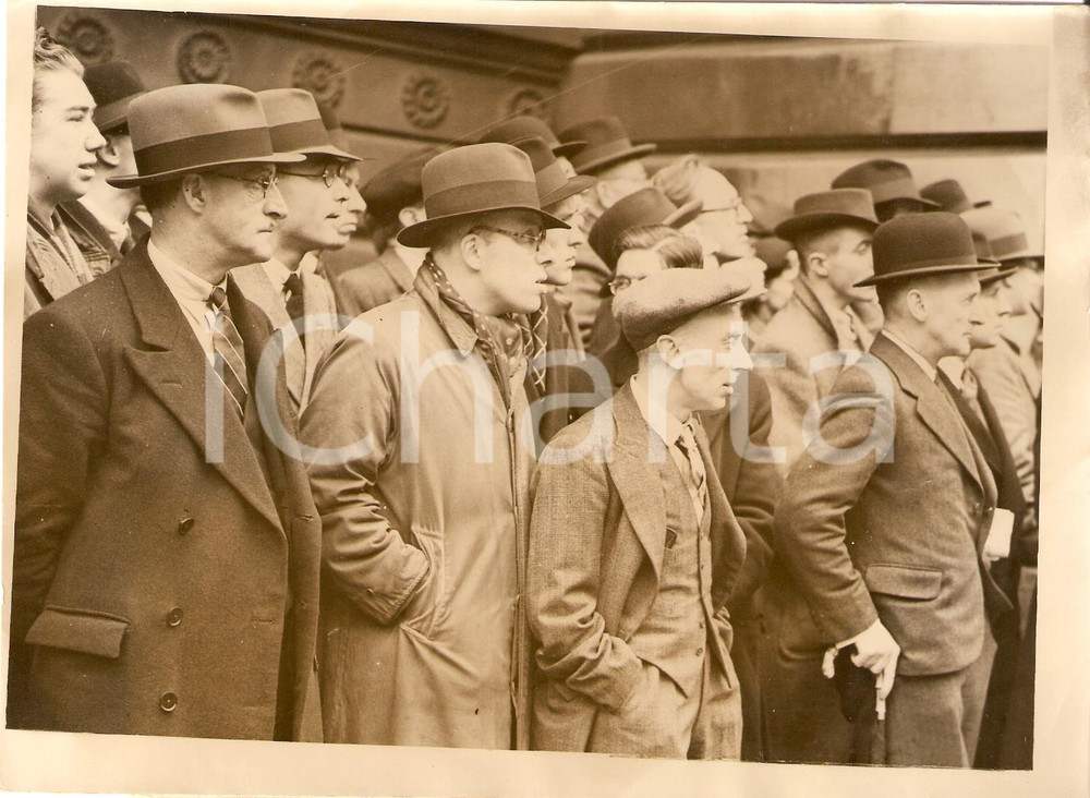 Fotografia d'epoca originale 1938 LONDRA Ministri a DOWNING STREET meeting AUSTRIA 1