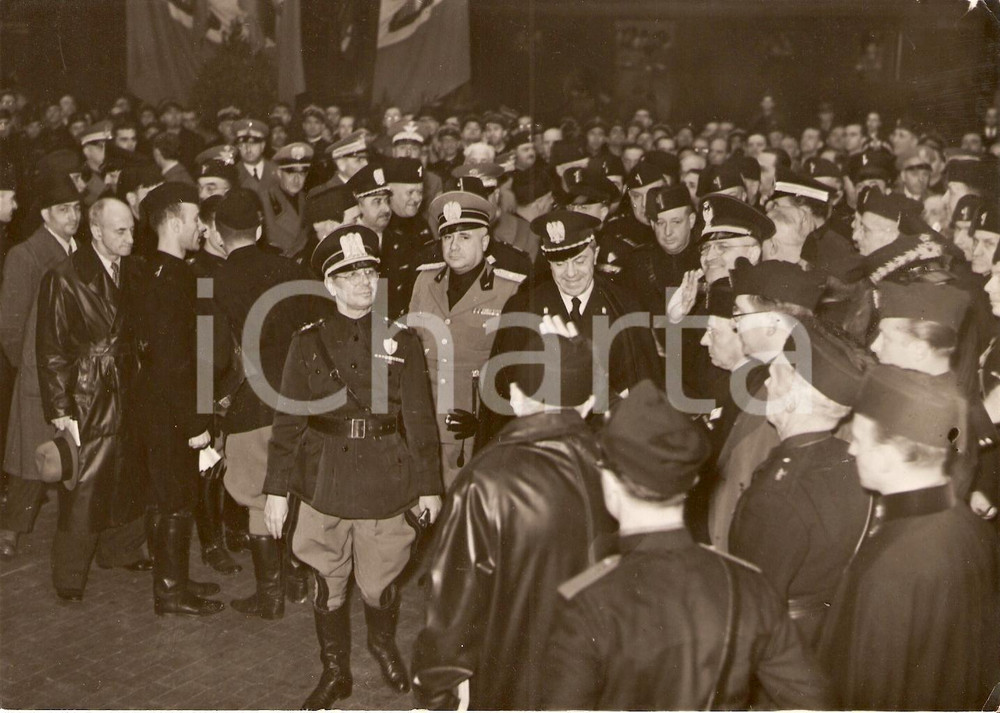 Fotografia d'epoca originale 1938 MILANO Antonio Stefano BENNI arriva con primo elettrotreno *Fotografia 1