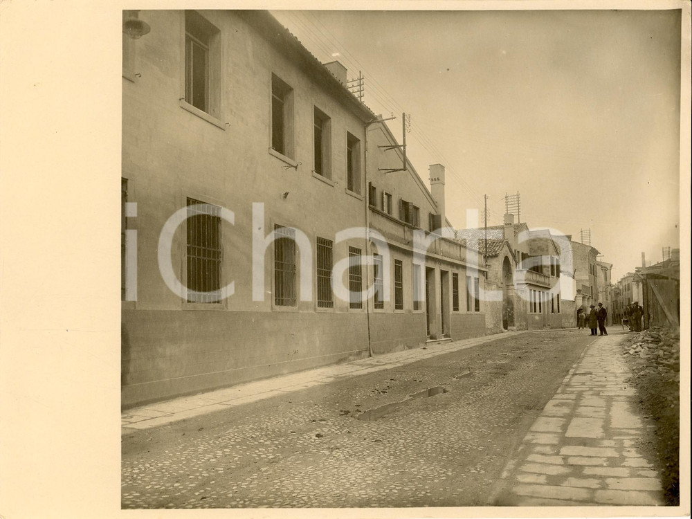 Fotografia d'epoca originale 1930 ca PADOVA Veduta di una strada di periferia *Foto GISLON ARTISTICA 23x17 cm 1