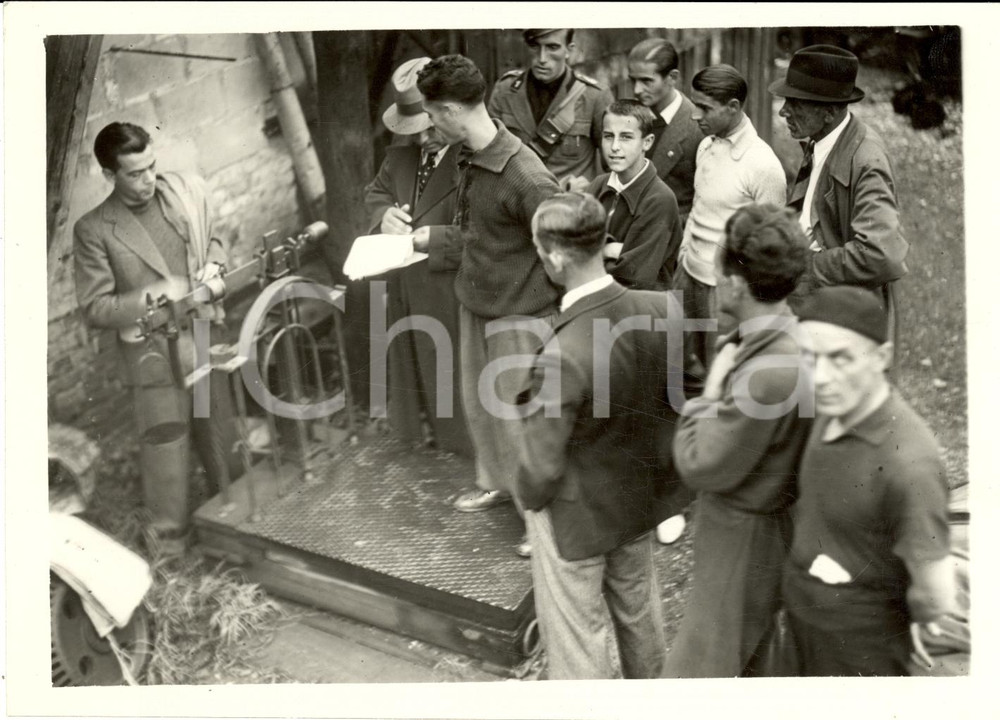 Fotografia d'epoca originale 1936 MILANO Campionati canottaggio *Pesa dei timonieri 1