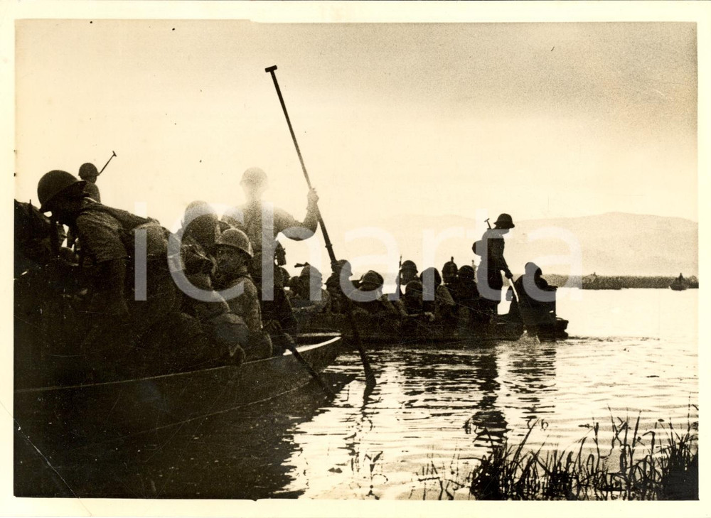 Fotografia d'epoca originale 1939 HUANGSCHAN WW2 Operazioni giapponesi vicino MACAO 1
