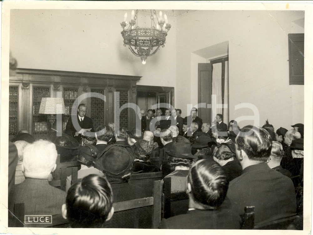 Fotografia d epoca originale 1936 ROMA Yotaro SUGIMURA Ambasciatore giapponese Istituto Medio Estremo Oriente 1