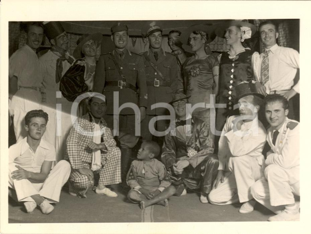 Fotografia d epoca originale 1939 LIBIA Teatrino Scuola Allievi Carabinieri ZAPTIE   Foto 1 1