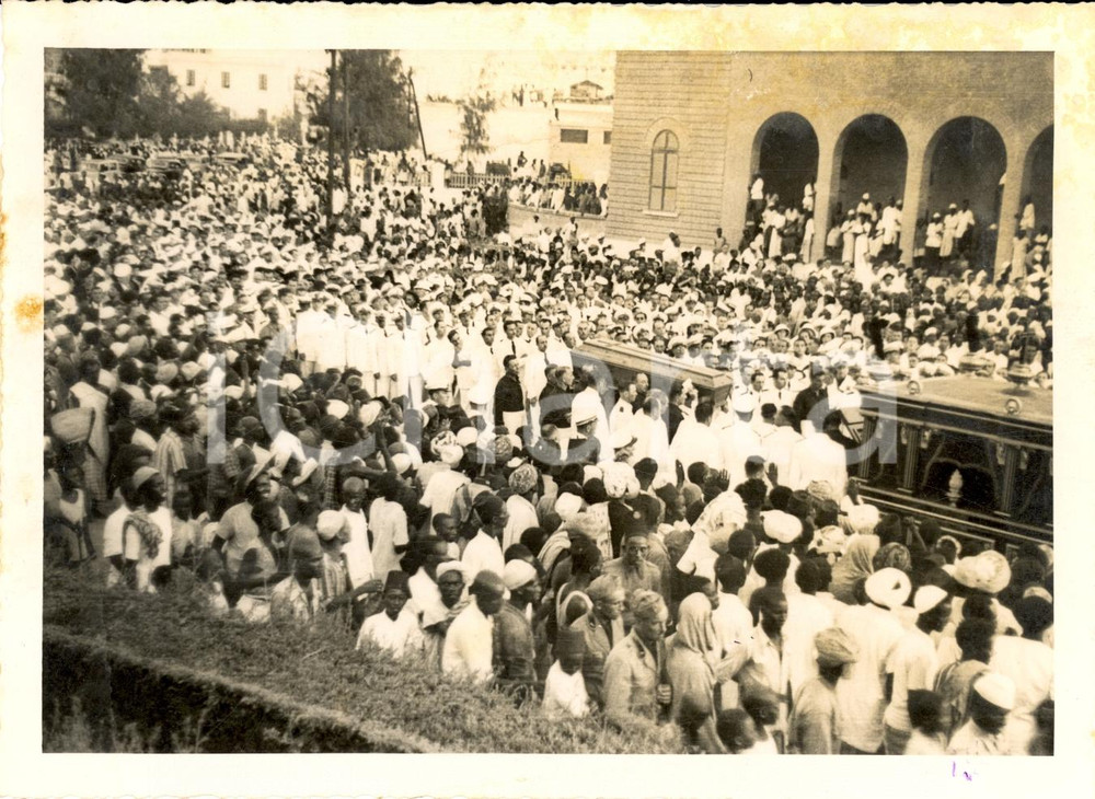 Fotografia d epoca originale 1940 MOGADISCIO SOMALIA Esequie Paola BIANCHI CAROSELLI 1