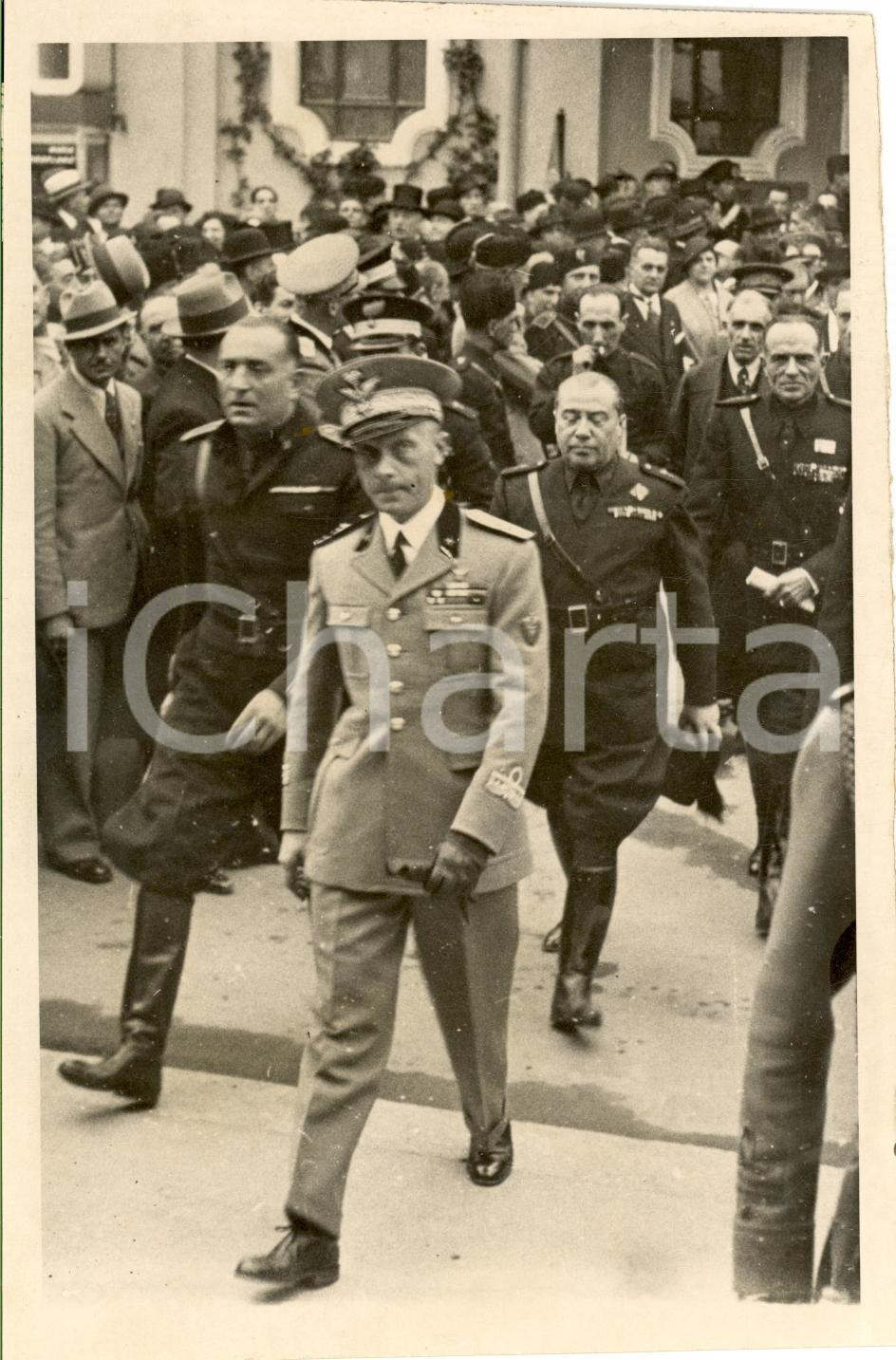Fotografia d epoca originale 1935 MILANO Duca di BERGAMO inaugura XVI Fiera Campionaria Fotografia 1