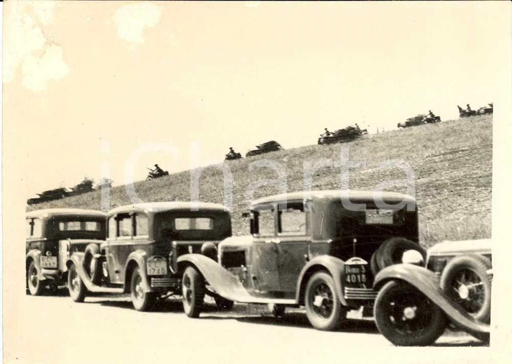 Fotografia d epoca originale 1936 IRPINIA AV Grandi manovre Esercito: Rossi e Azzurri Foto DANNEGGIATA 1