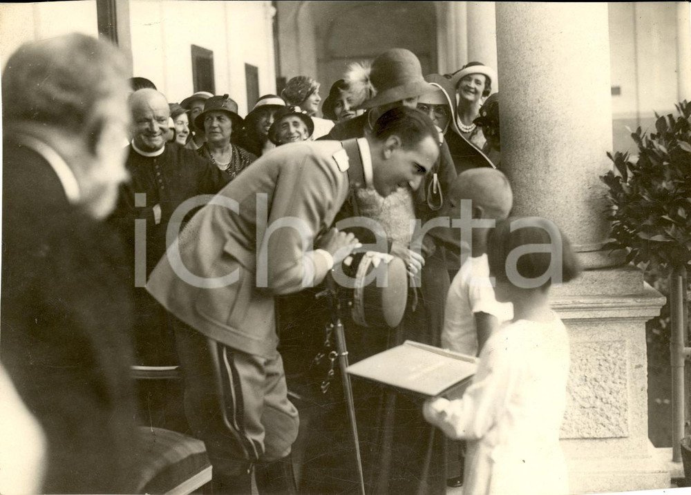 Fotografia d epoca originale 1932 MILANO UMBERTO II al convitto bimbi gracili AFFORI 1
