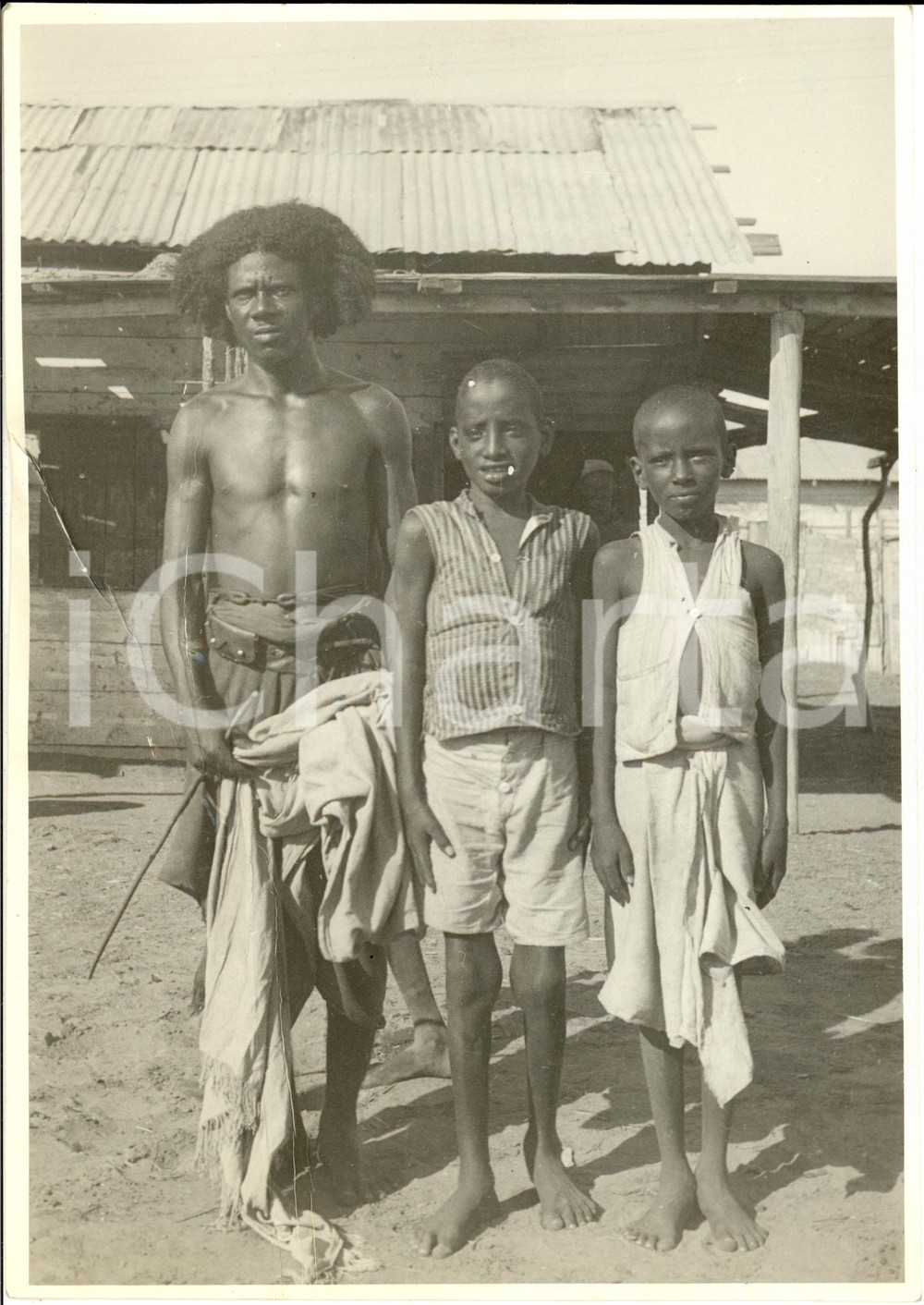 Fotografia d epoca originale 1935 ca ERITREA Tipi fisici degli indigeni A.O.I. Foto DANNEGGIATA 1