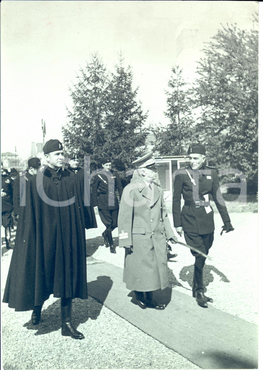 Fotografia d epoca originale 1938 MILANO Re VITTORIO EMANUELE III visita Fiera Campionaria Fotografia 1