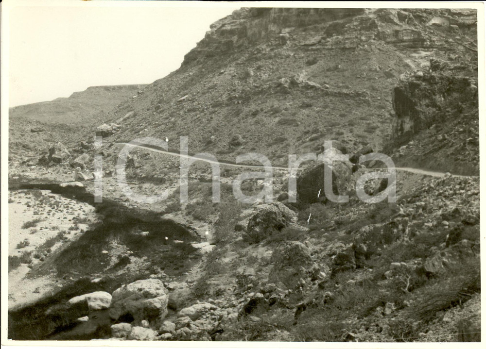 Fotografia d epoca originale 1931 SOMALIA Le nuove strade nella regione del NOGAL Fotografia 1