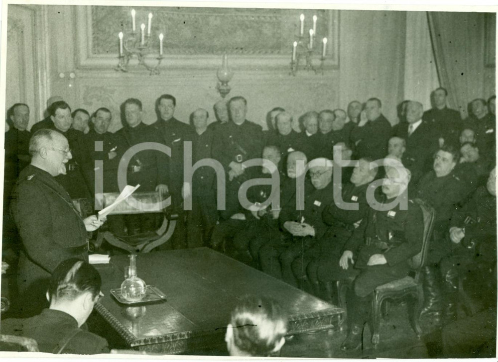 Fotografia d epoca originale 1935 GENOVA L assemblea degli industriali fascisti FOTOGRAFIA 1
