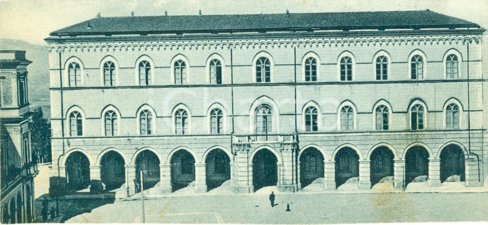 Fotografia d epoca originale 1930 ca CHIETI Veduta Palazzo di Giustizia VERA FOTOGRAFIA animata 1