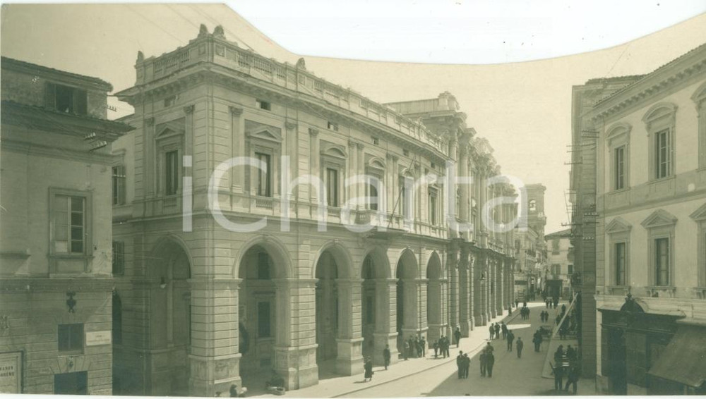 Fotografia d epoca originale 1930 ca CHIETI Veduta generale del corso VERA FOTOGRAFIA animata 1
