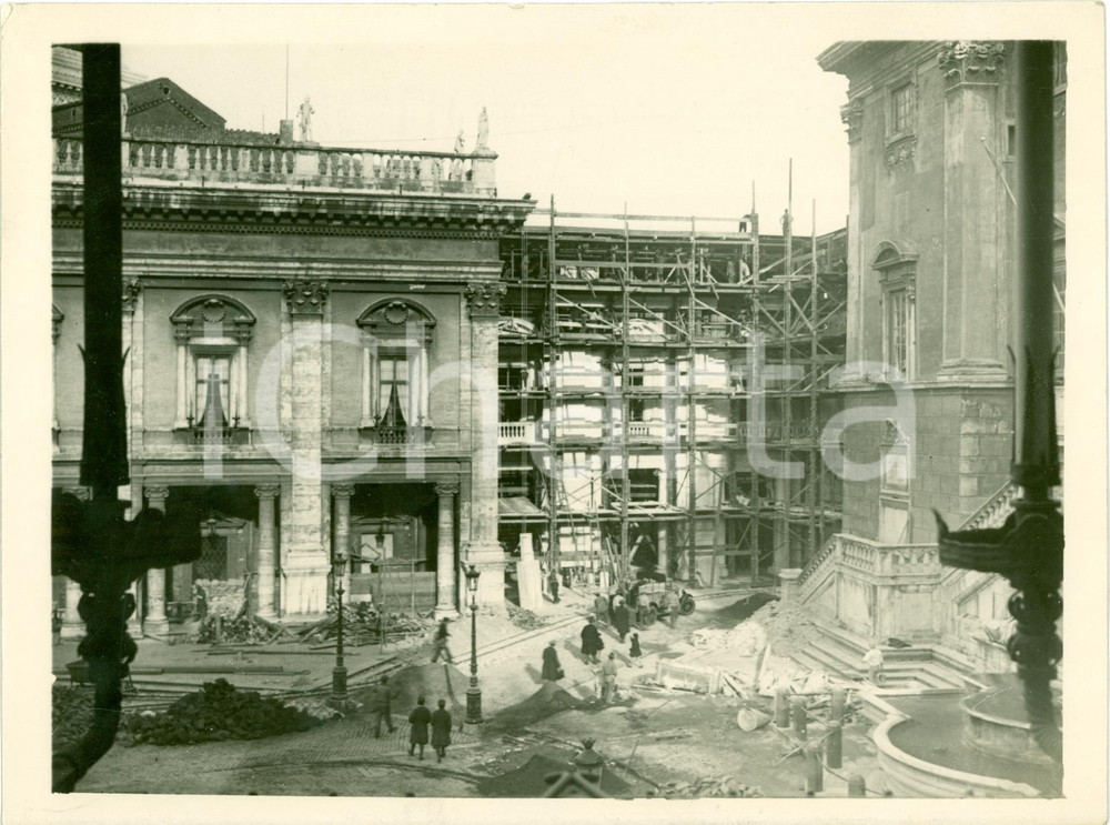 Fotografia d epoca originale 1929 ROMA Lavori a Palazzo CONSERVATORI per nozze UMBERTO II Fotografia 1
