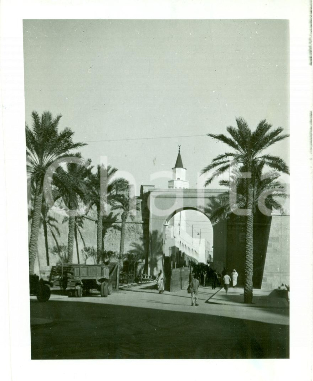 Fotografia d epoca originale 1937 TRIPOLI LIBIA Il quartiere arabo Fotografia ANIMATA 1