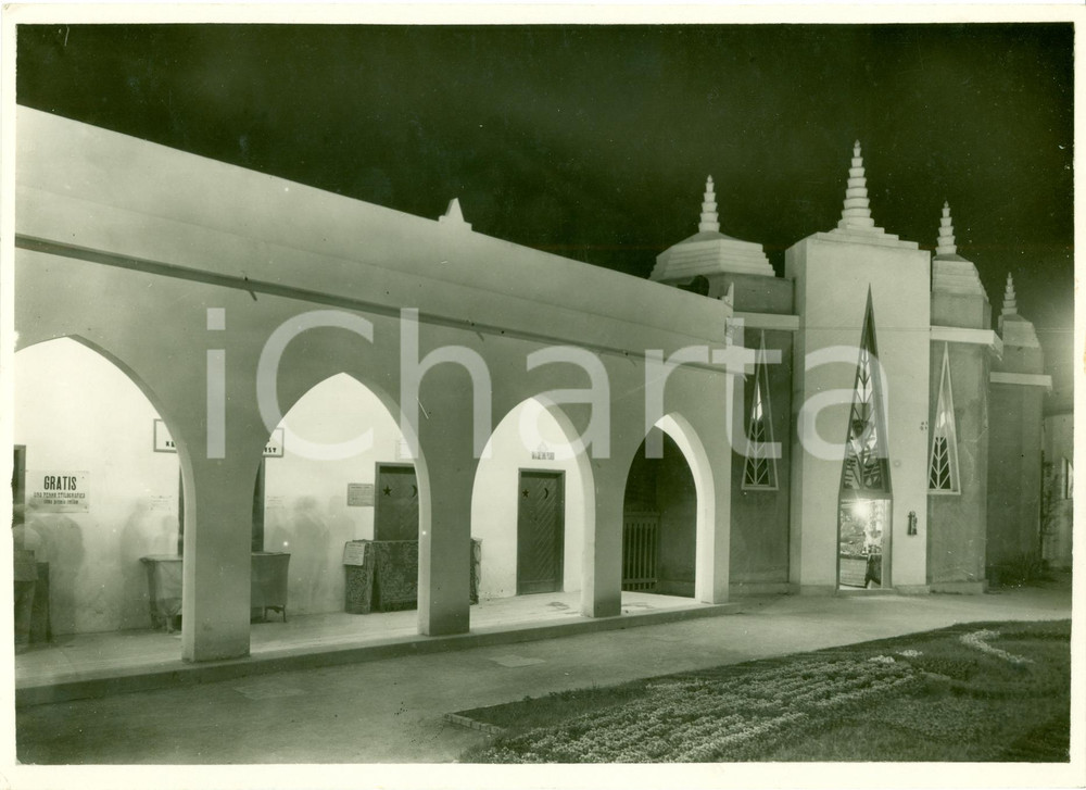 Fotografia d epoca originale 1932 BARI Padiglione orientale alla FIERA DEL LEVANTE Fotografia 1