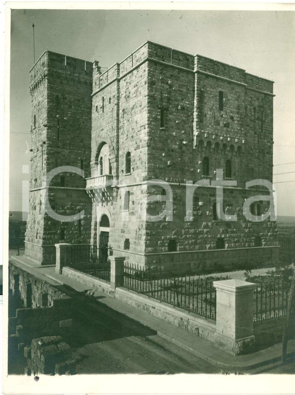 Fotografia d epoca originale 1930 ca ALTAMURA BA Serbatoio pensile e partitore VERA FOTO 1