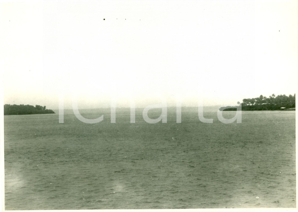 Fotografia d epoca originale 1930 BOLAMA GUINEABISSAU Ingresso Baia CROCIERA AEREA  Vera Fotografia 1