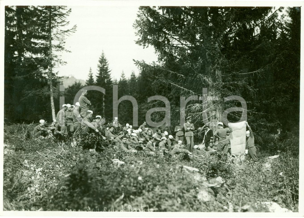 Fotografia d epoca originale 1934 TARVISIO UD Esercitazioni AERONAUTICA alla Sella di BARTOLO Fotografia 1