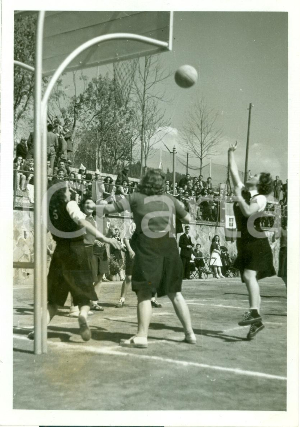 Fotografia d epoca originale 1940 FIRENZE Basket femminile ai LITTORIALI DELLO SPORT Fotografia 1