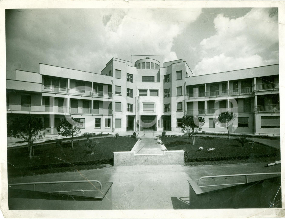 Fotografia d epoca originale 1938 GENOVA QUARTO Padiglioni clinica medicina Ist. GASLINI Foto DANNEGGIATA 1