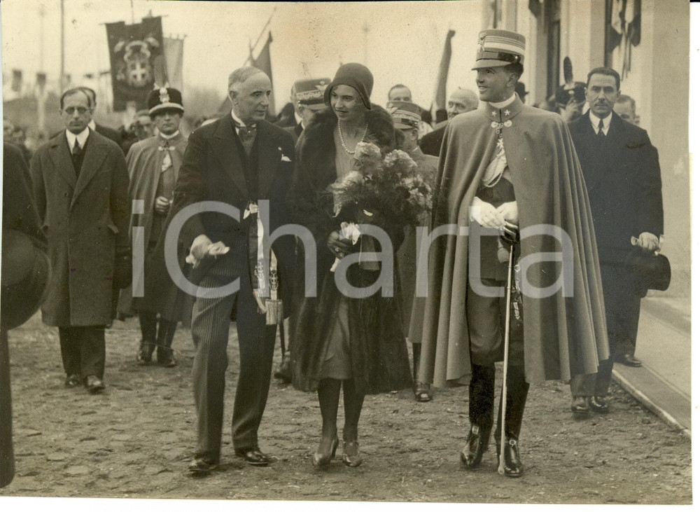 Fotografia d epoca originale 1930 SCALENGHE TO I PRINCIPI DI PIEMONTE alla nuova scuola Fotografia 1